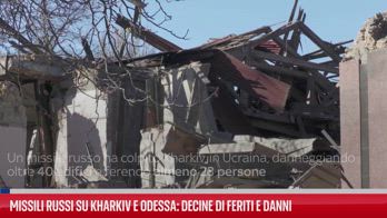 Missili russi su Kharkiv e Odessa: decine di feriti e danni