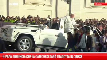 Il Papa annuncia che la catechesi sarà tradotta in cinese