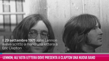 VIDEO John Lennon, all'asta lettera a Eric Clapton