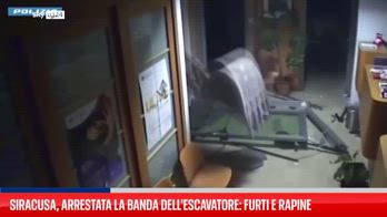 Siracusa, fermata la 'banda dell'escavatore': 5 arresti