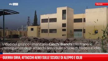 Scuole di Aleppo e Idlib colpite da attacchi aerei