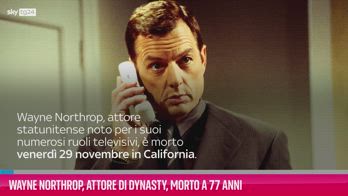 VIDEO Wayne Northrop, attore di Dynasty, morto a 77 anni