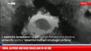 Siria, almeno 480 raid israeliani in 48 ore