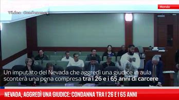 Nevada, aggredì una giudice: condanna tra i 26 e i 65 anni