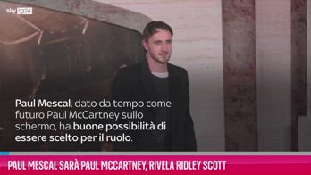 VIDEO Paul Mescal sarà Paul McCartney, rivela Ridley Scott