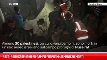 Gaza, raid Israele su campo Nuseirat: oltre 30 morti