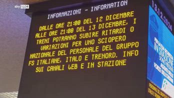 Sciopero generale, treni cancellati a Roma Termini