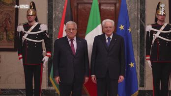 Roma, Mattarella incontra presidente palestinese Abu Mazen