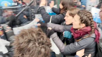 Torino, scontri al corteo degli studenti pro palestina