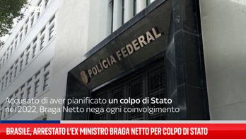 Brasile, arrestato ex ministro Braga Netto per colpo Stato