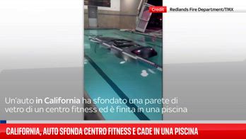 California, auto si schianta e cade in piscina: autista illeso