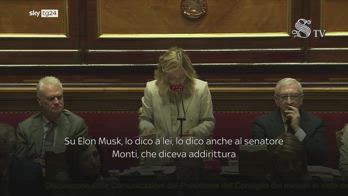 Meloni: "Non accetto ingerenze, su Musk il Pd Ã¨ sovranista"