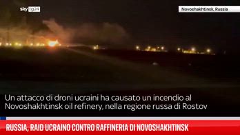 Ucraina, attacco danneggia raffineria al confine con Russia