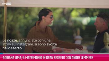 VIDEO Adriana Lima, matrimonio in segreto con Andre Lemmers