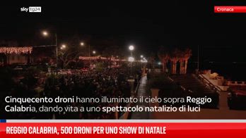 Reggio Calabria, show di droni luminosi per Natale