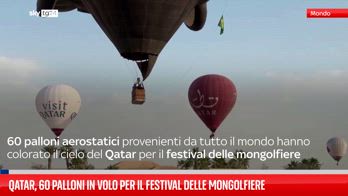 Qatar, 60 palloni in volo per il festival delle mongolfiere