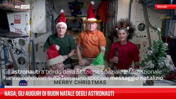 Astronauti inviano messaggio di Natale alla Terra da ISS