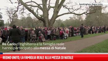 La famiglia reale britannica partecipa alla messa  natalizia la senza il principe Andrea