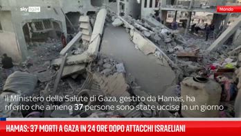 Hamas: 37 morti a Gaza in 24 ore dopo attacchi israeliani