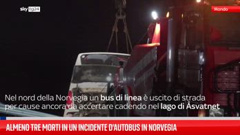 Tre morti in un incidente d'autobus nel nord della Norvegia