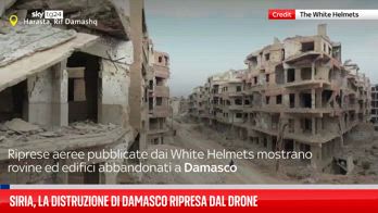 Damasco distrutta vista dal drone