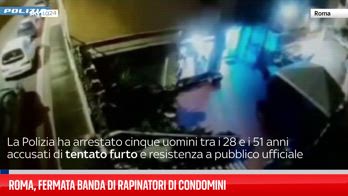 Roma, 5 uomini arrestati dopo tentato furto in un condominio