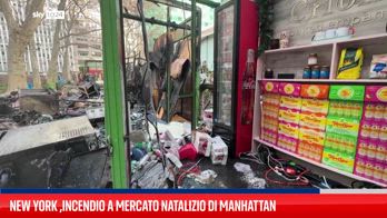 ERROR! New York ,incendio a mercato natalizio di Manhattan