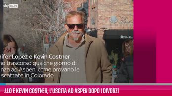 VIDEO J.Lo e Kevin Costner, l'uscita ad Aspen dopo i divorzi