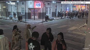 Bourbon Street a New Orleans al momento dell'attacco