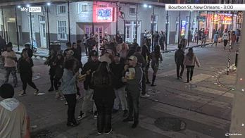 Bourbon Street a New Orleans prima dell'attacco