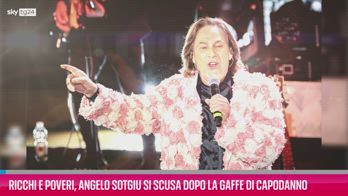 VIDEO Ricchi e Poveri, Angelo si scusa dopo gaffe Capodanno