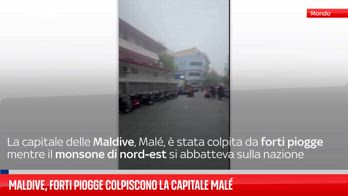 Maldive, forti piogge colpiscono la capitale Malé