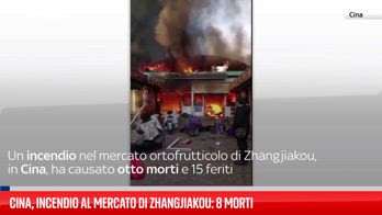 Incendio al mercato cinese,  8 morti e 15 feriti