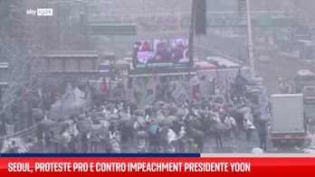 Seoul, proteste pro e contro impeachment presidente Yoon