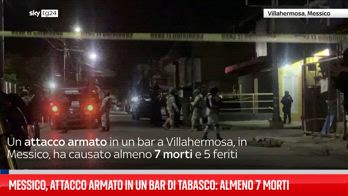 Messico, attacco armato in un bar di Tabasco: almeno 7 morti