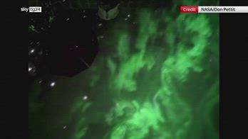 Aurora boreale dallo spazio: il video della NASA