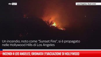 Incendi a Los Angeles, ordinata l’evacuazione di Hollywood