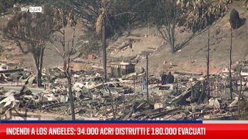 Incendi Los Angeles, il video in timelapse