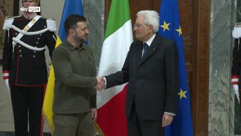 Mattarella incontra Zelensky: le immagini