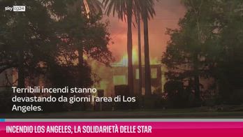 VIDEO Incendio Los Angeles, la solidarietà delle star