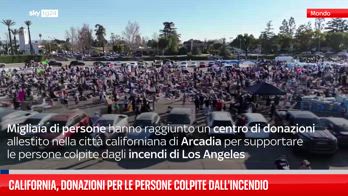 California, donazioni per le persone colpite dall'incendio