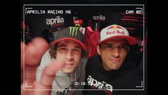 martin bezzecchi aprilia backstage video