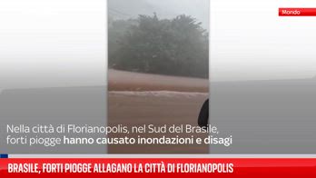 Brasile, forti piogge allagano la città di Florianopolis