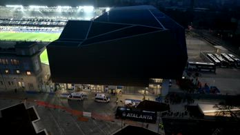 ARRIVO ATALANTA STADIO