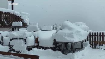 Prima nevicata abbondante dell'inverno in Alto Adige