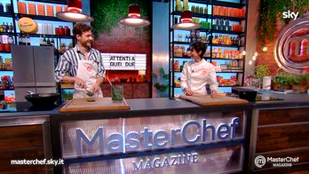 Eleonora e Niccolò nella cucina di MasterChef Magazine