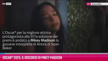 VIDEO Oscar® 2025, il discorso di Mikey Madison