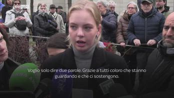 Daria Navalnaya a Milano per targa in onore Aleksei Navalny