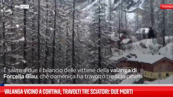 Valanga vicino a Cortina, travolti tre sciatori: due morti