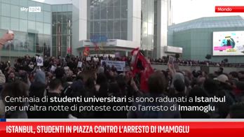Istanbul, studenti in piazza contro l’arresto di Imamoglu